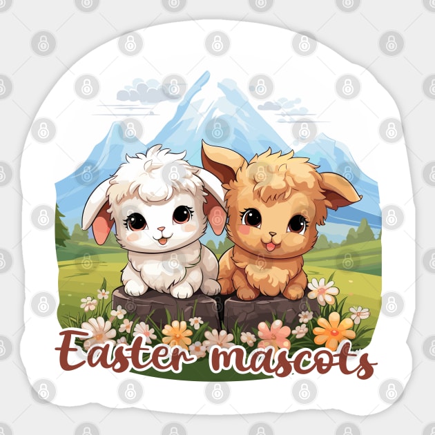 Easter mascots Sticker by JessCrafts